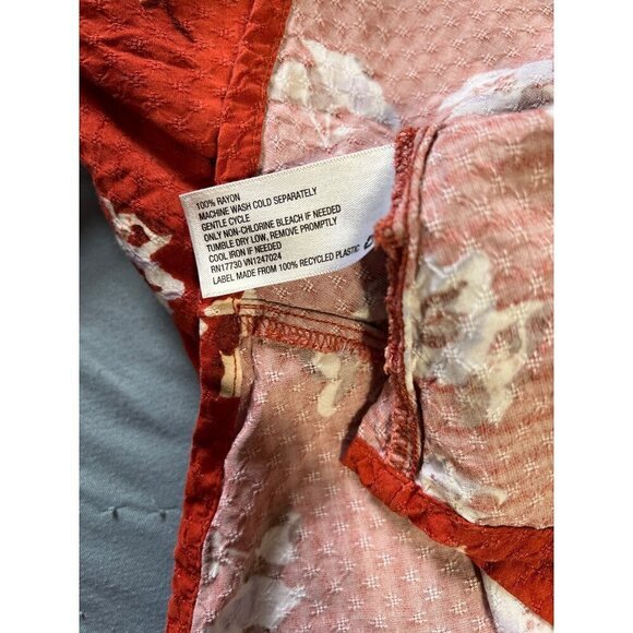 Boho Floral Button-Up Dress XXL Universal Thready Cottagecore vacation Resort - Picture 10 of 12